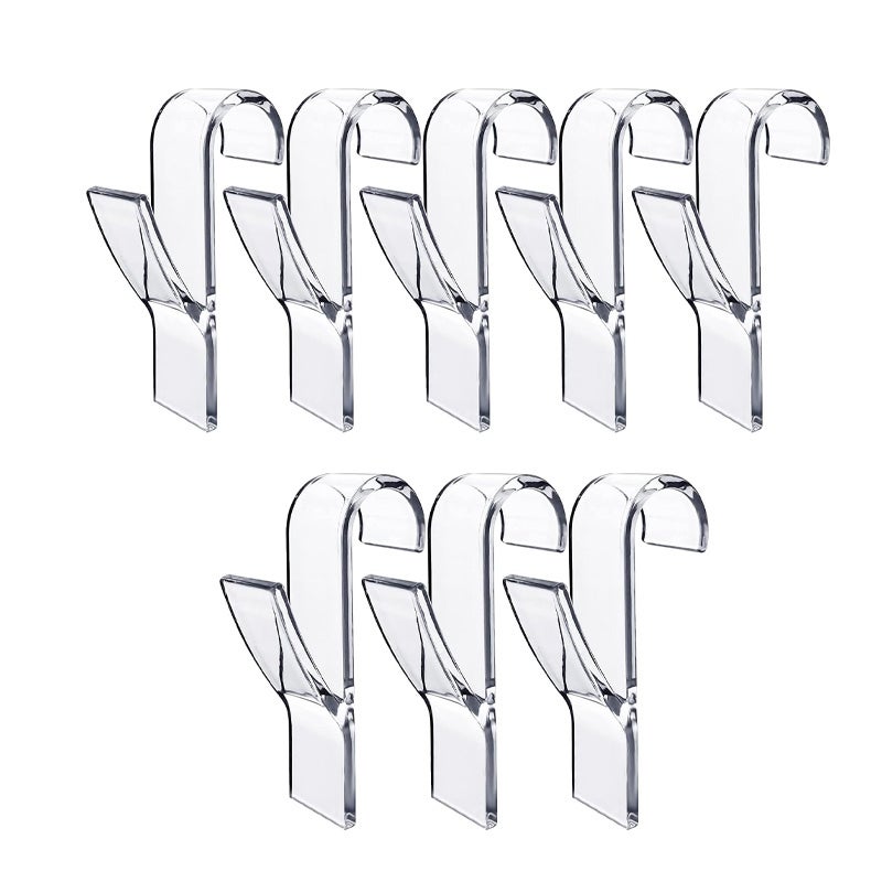 Haczyki na grzejniki, haczyki na ręczniki, haczyki na wieszaki na ręczniki, 8 sztuk (przezroczyste)