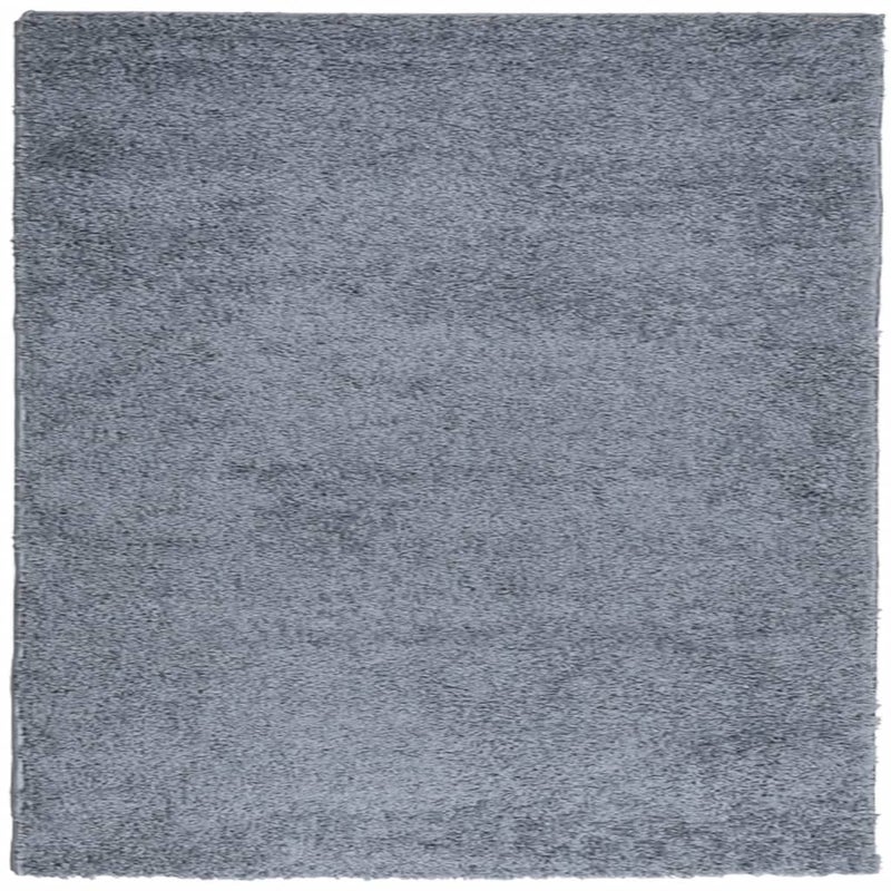 Nowoczesny dywan shaggy z długim włosiem, niebieski, 120x120 cm - COMFORTXL