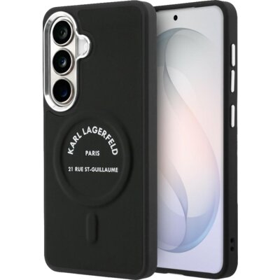 Etui KARL LAGERFELD Embossed Ring RSG Logo MagSafe do Samsung Galaxy S26 Czarny
