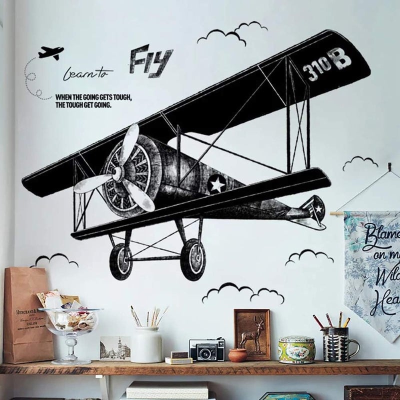 czarny (130x93 cm) retro naklejki ścienne plakat chmury naklejki dekoracyjne I naklejka ścienna do salonu kuchnia pokój dziecięcy