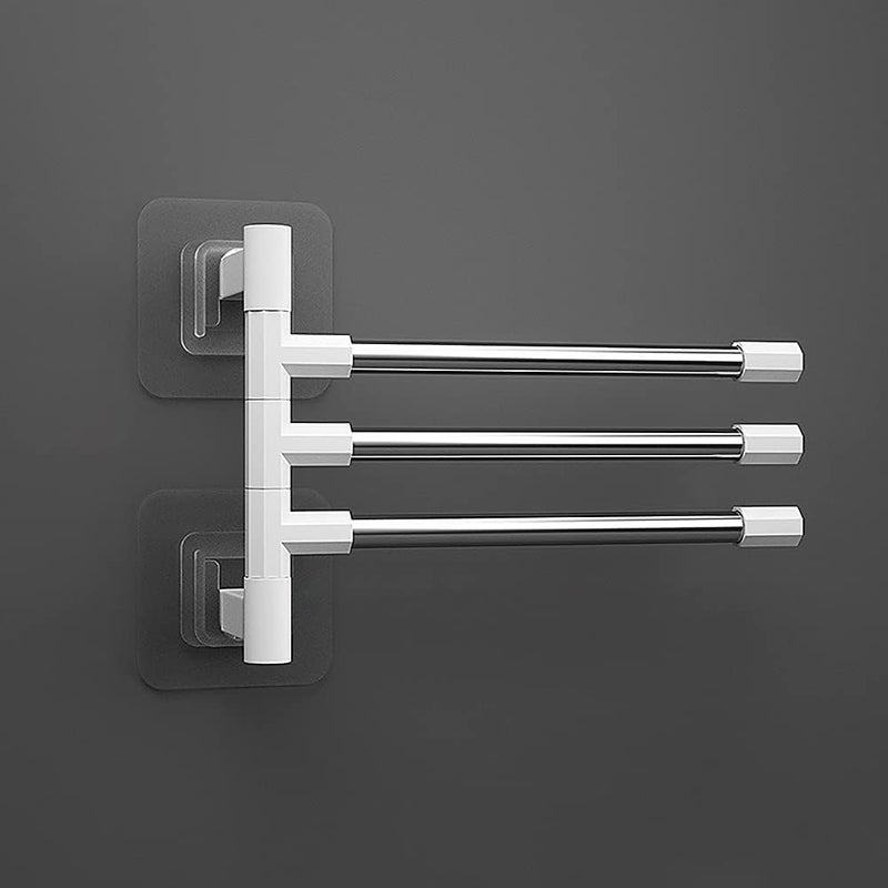 Obrotowy wieszak na ręczniki z przyssawkami, ścienny uchwyt na ręczniki łazienkowe, obrotowy wieszak na ręczniki (C-3, 31,5 x 11,7 x 26 cm)