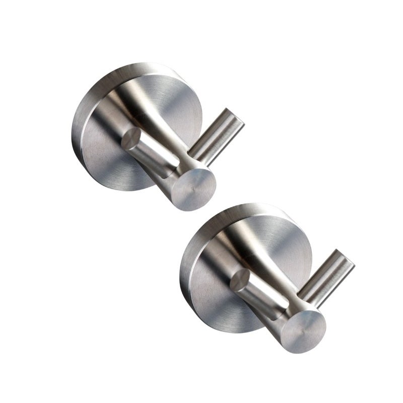 Ekskluzywny wieszak na ręczniki z dwoma haczykami ze stali nierdzewnej Wieszak łazienkowy na ręczniki Haczyki na ubrania (stal nierdzewna)