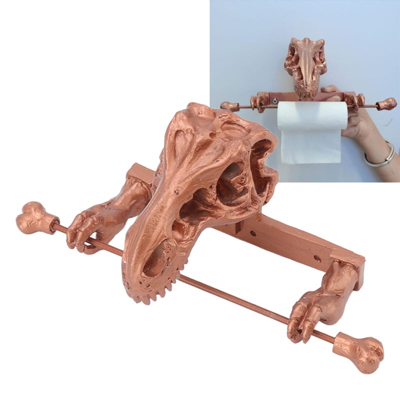 Uchwyt na papier toaletowy w kształcie dinozaura, uchwyt na ręczniki papierowe, dekoracja domu do łazienki