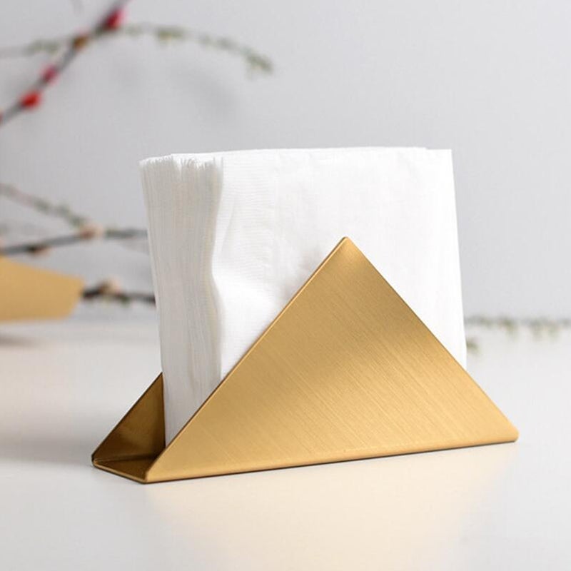 Trójkątny uchwyt na ręczniki papierowe ze stali nierdzewnej do kuchni, sypialni, łazienki