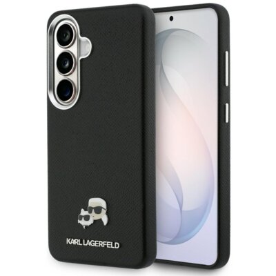 Etui KARL LAGERFELD Saffiano KC Metal Logo MagSafe do Samsung Galaxy S26+ Czarny