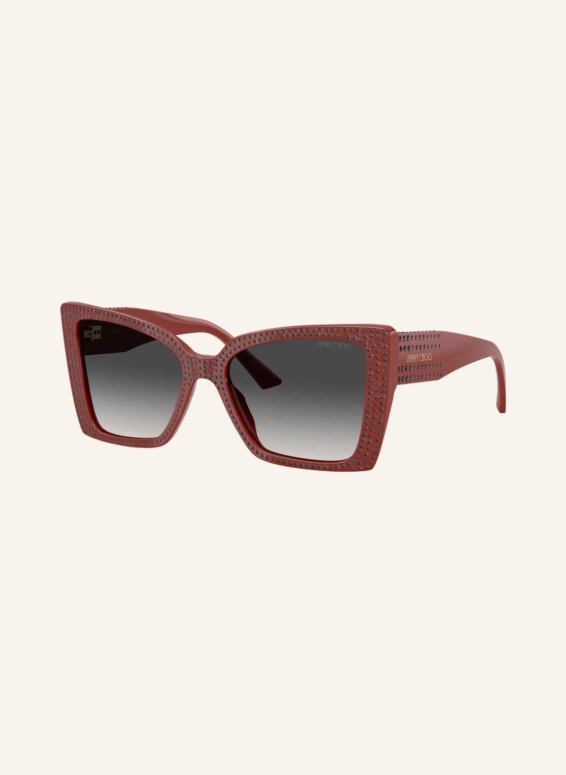 Jimmy Choo Okulary Przeciwsłoneczne jc5001b Z Ozdobnymi Kamykami rot
