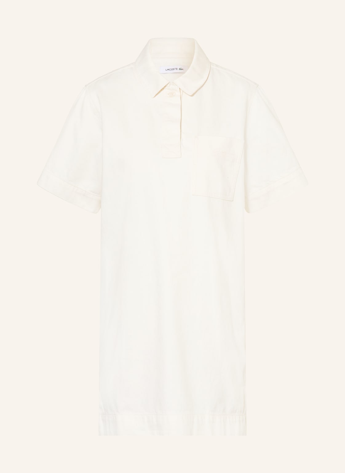 Lacoste Sukienka Jeansowa weiss