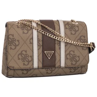 Torebka Noelle II Cnvrtble XBody Flap HWQG96 72210 Latte Brown Logo (GU831-b) Guess