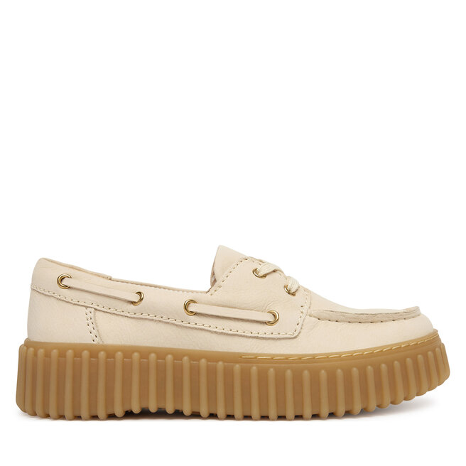 Półbuty Clarks Torhill Boat 26186302 Écru