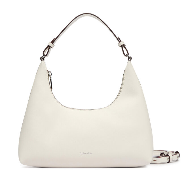Torebka Calvin Klein Foil Logo Conv Shou?Lder Bag LV04F3272G Biały
