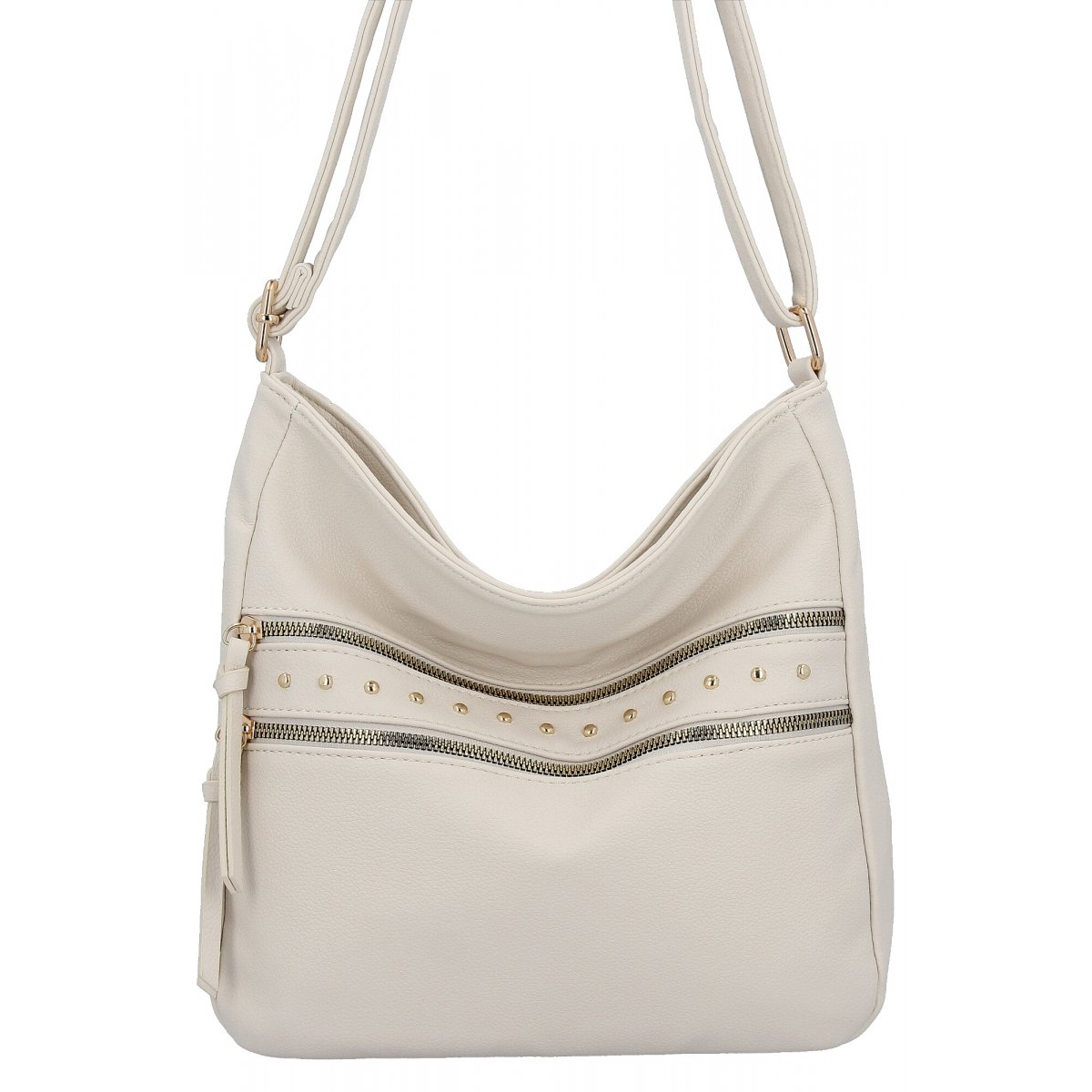 Modna Torebka Listonoszka firmy Herisson 1052L2090 Beżowa