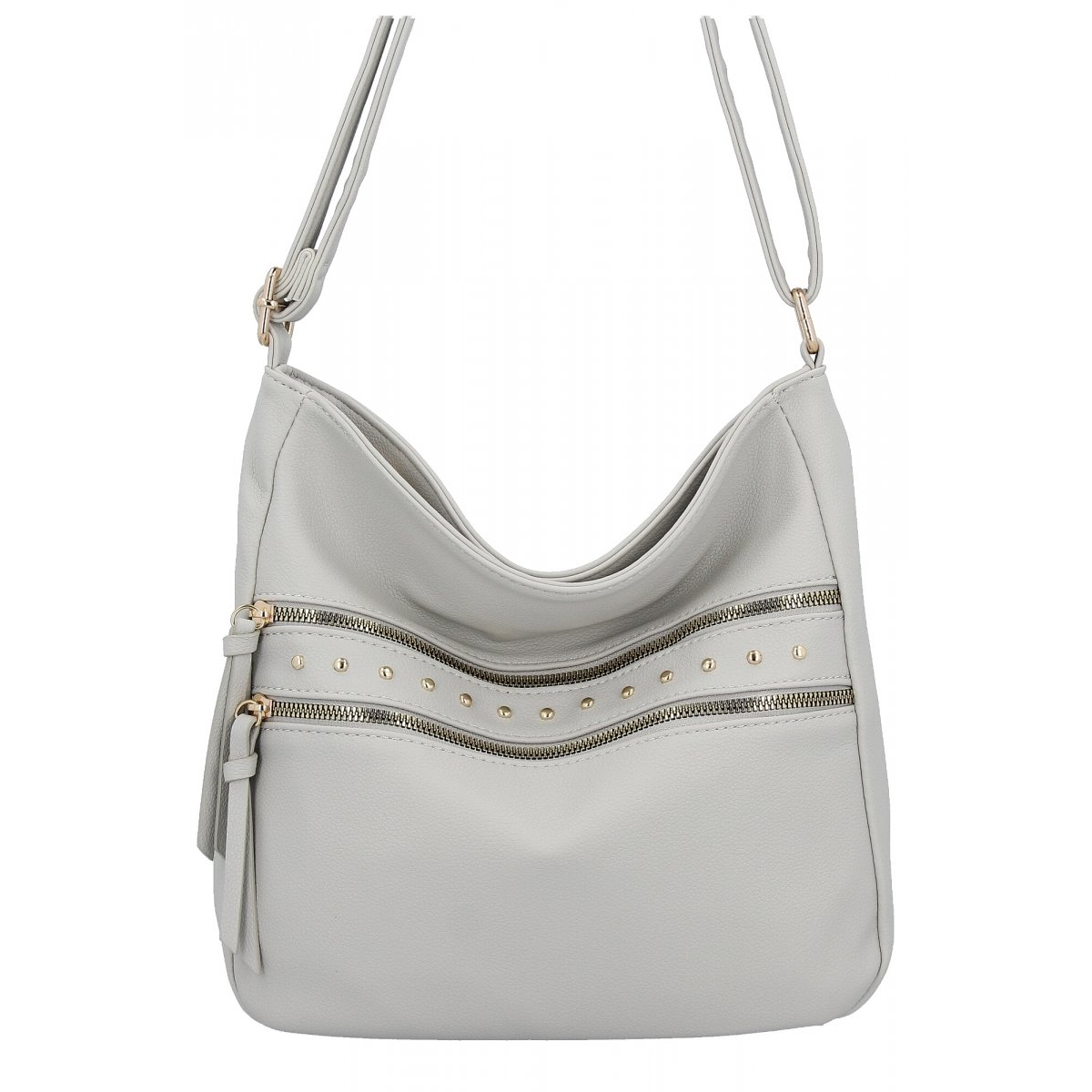 Modna Torebka Listonoszka firmy Herisson 1052L2090 Jasno Szara