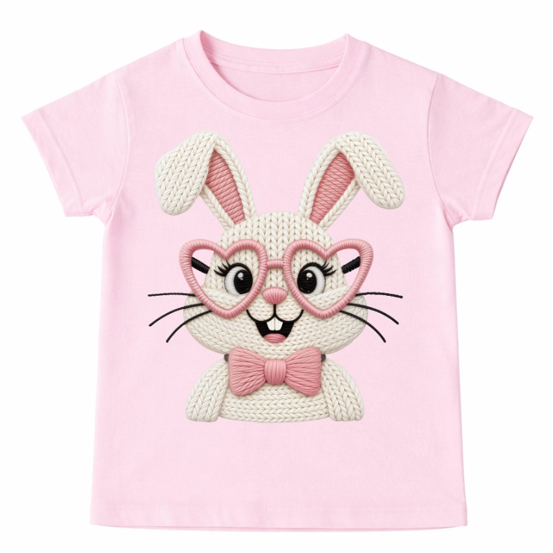 Koszulka z zajączkiem dla dziewczynki na Wielkanoc