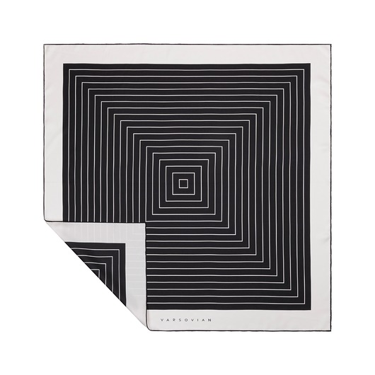 Chusta jedwabna In or Up? 90x90 ręcznie rolowana, dwustronna