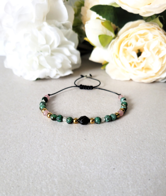 WODNIK - z Turmalinem Zodiakalna bransoletka