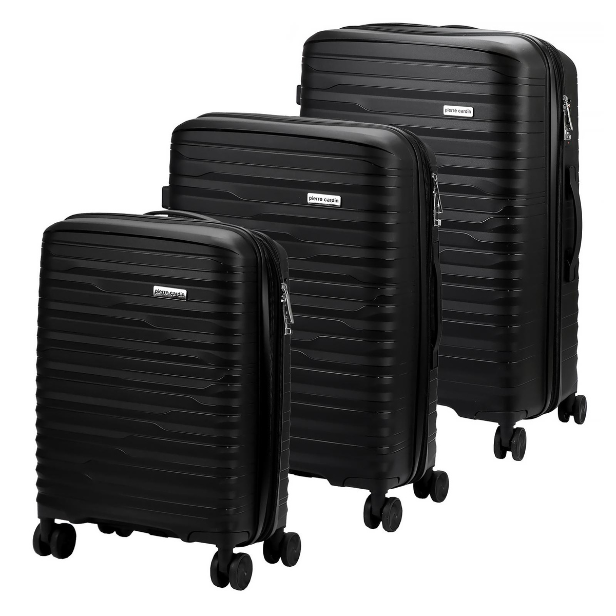 Mocna walizka damska z ABSu Pierre Cardin LEE10 PP16 x3 Z