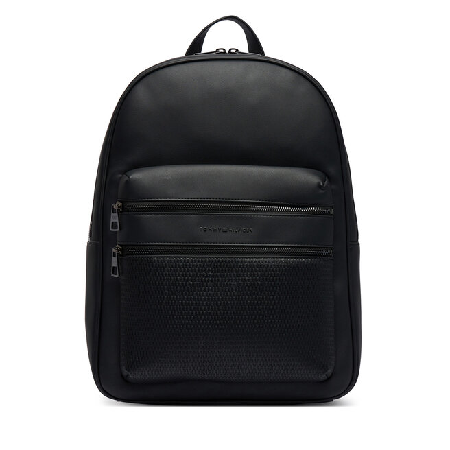 Plecak Tommy Hilfiger Th Woven Backpack AM0AM14093 Czarny