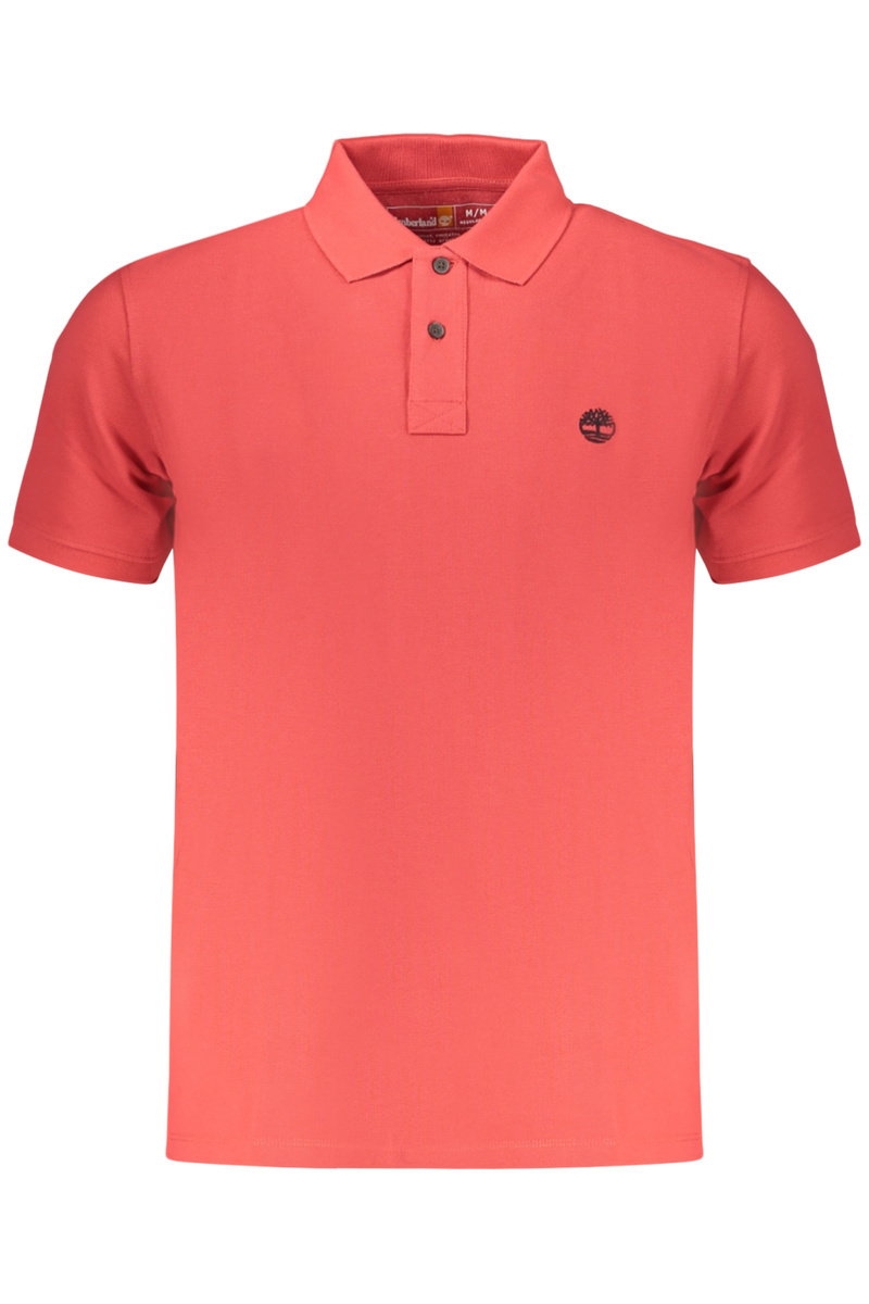 TIMBERLAND MĘSKA KOSZULKA POLO Z KRÓTKIM RĘKAWEM, CZERWONA