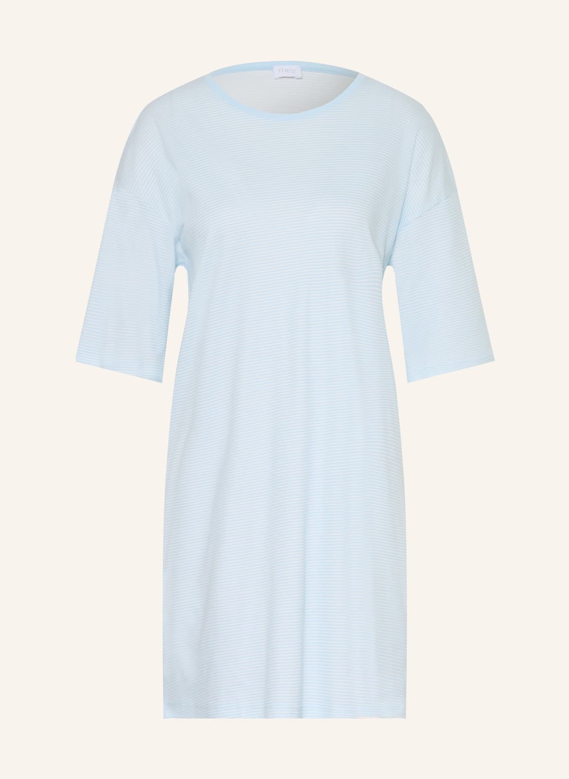 Mey Koszulka Nocna Simple Stripes Z Rękawem 3/4 blau