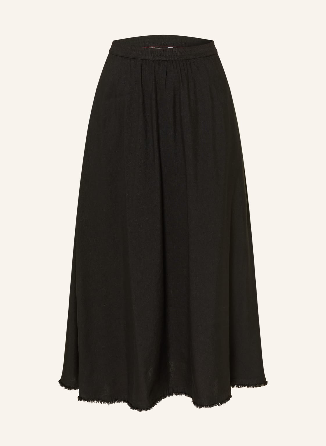 Tommy Hilfiger Spódnica Z Lnem schwarz