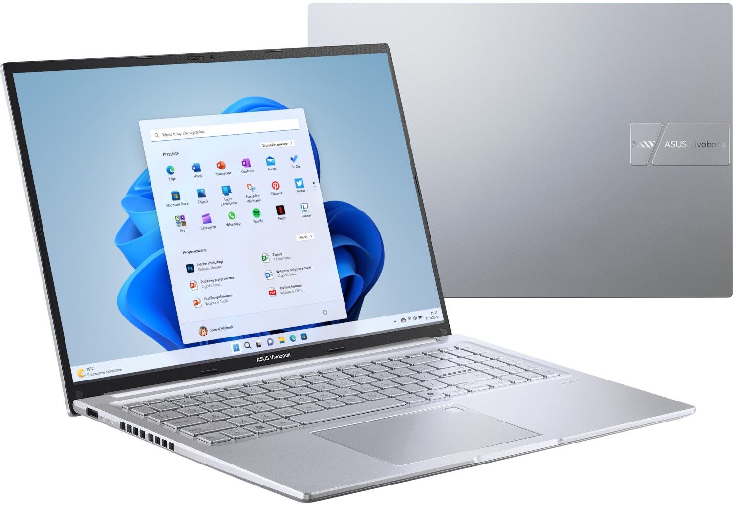 ASUS VivoBook 16 M1605NAQ-MB266W - Ryzen 5 150 16'' 24GB 1TB W11H Srebrny 90NB1831-M00ED0