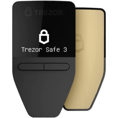 Portfel kryptowalut TREZOR Safe 3 Złoty SLATS3GR0