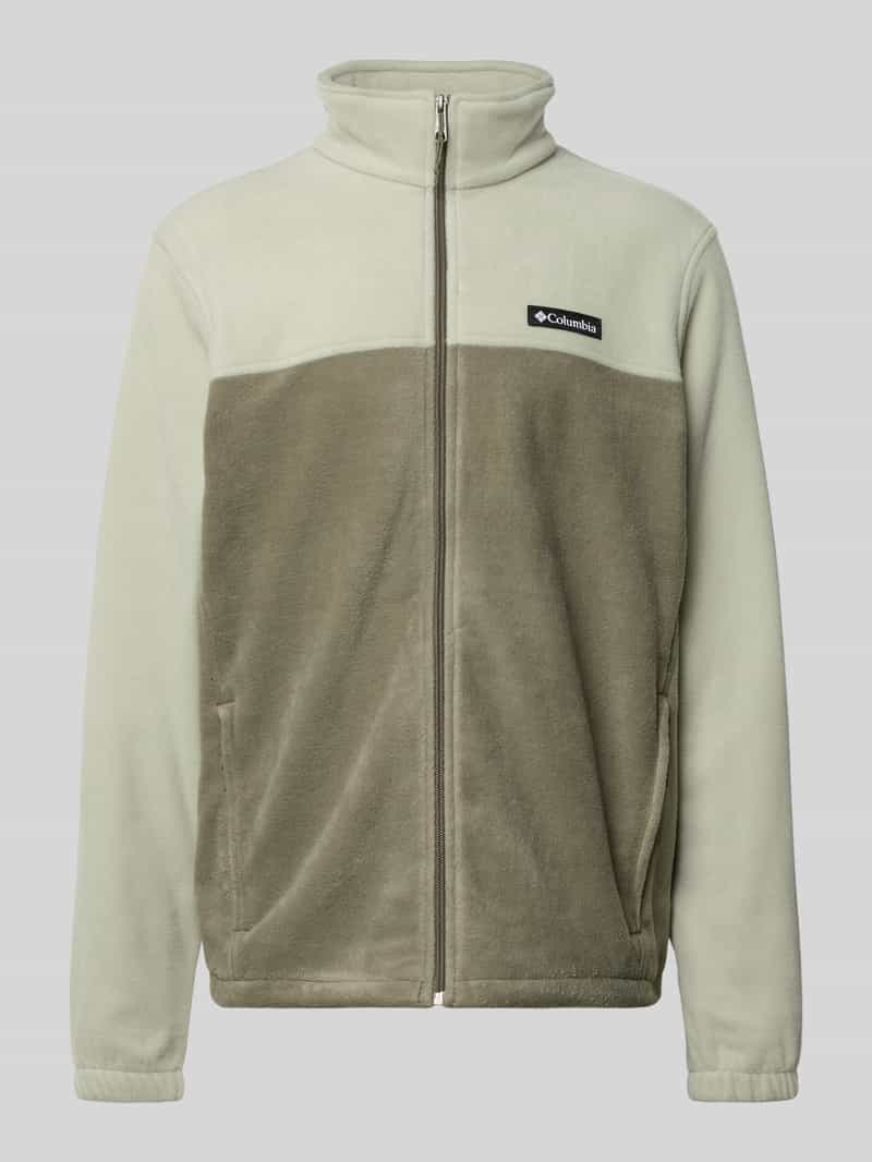 Krój regular fit Kurtka z polaru z naszywką z logo Model 'Mountain'