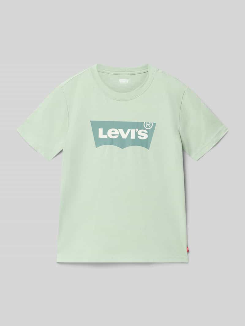 t-shirt o kroju regular fit z czystej bawełny model 'LVB BATWING TEE'