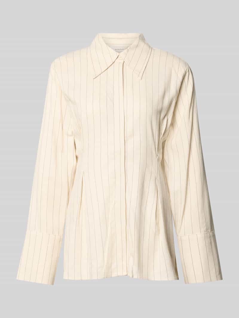 Bluzka koszulowa z mieszanka wiskozy model 'Tascha'