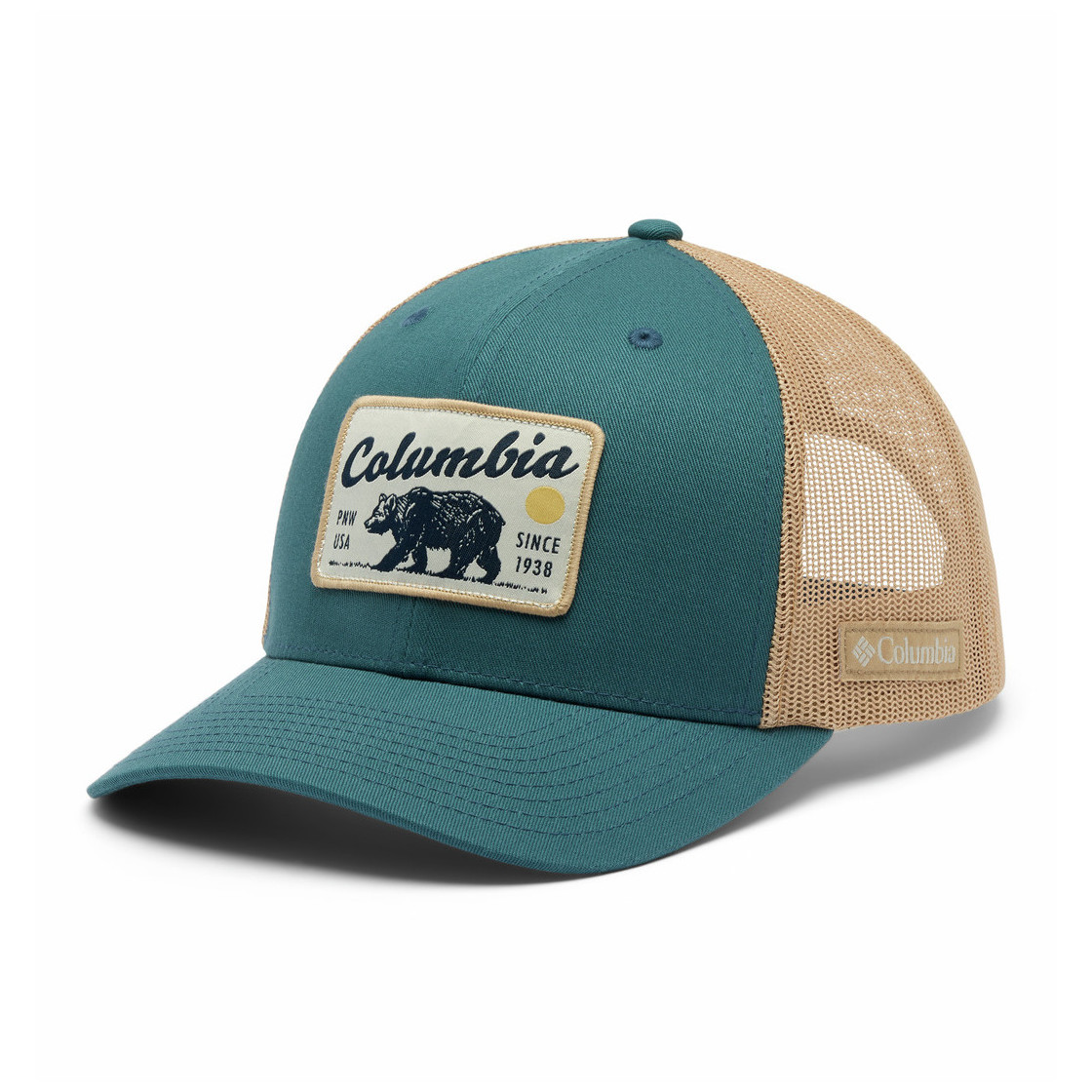 Bejsbolówka Columbia Mesh Snap Back Kolor: turkusowy