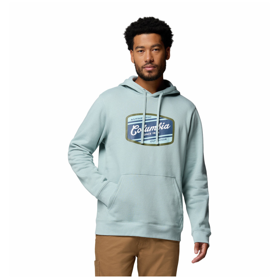 Męska bluza Columbia Columbia Trek™ Graphic Hoodie Rozmiar: M / Kolor: jasnoniebieski