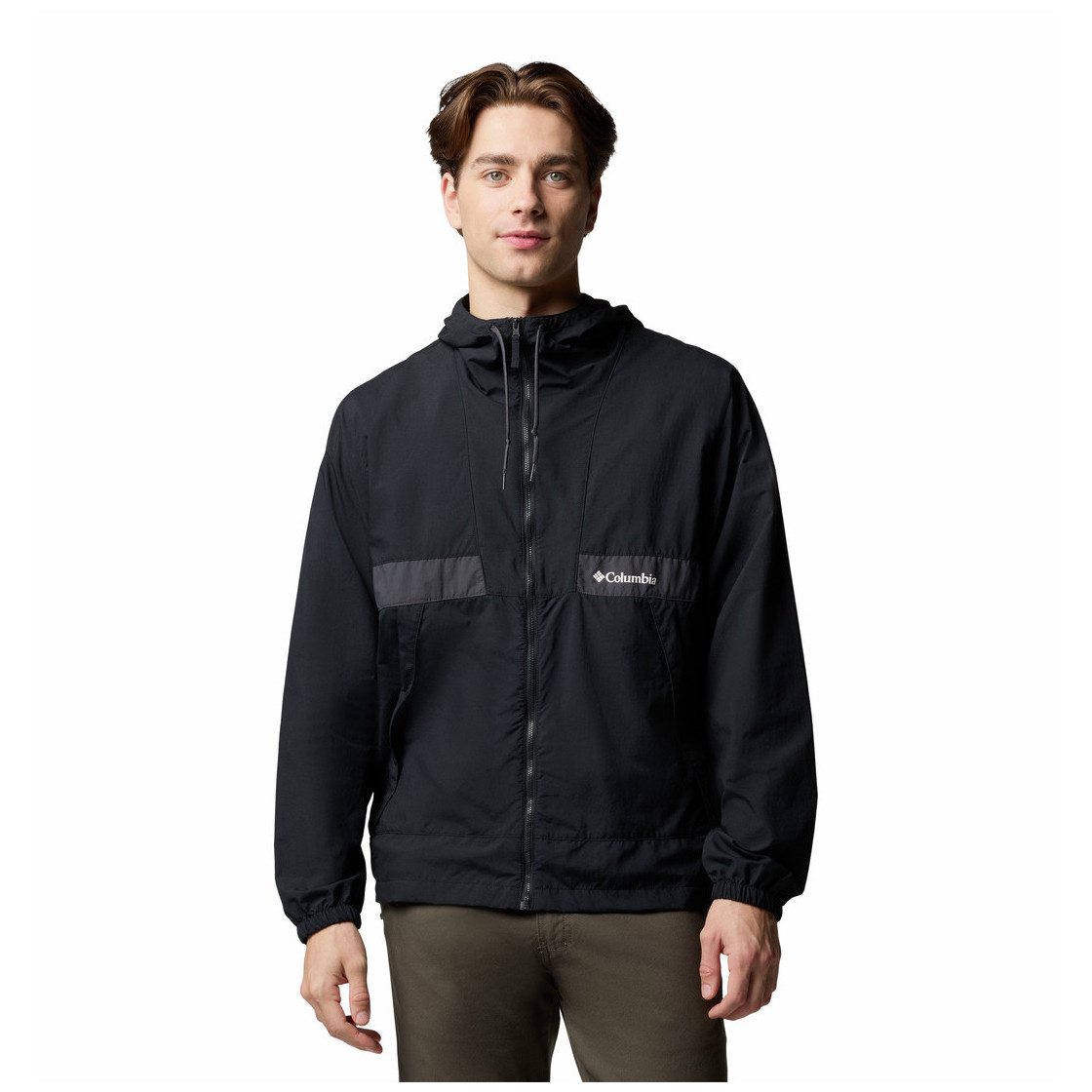 Kurtka męska Columbia Spire Valley™ Hooded Windbreaker Rozmiar: M / Kolor: czarny