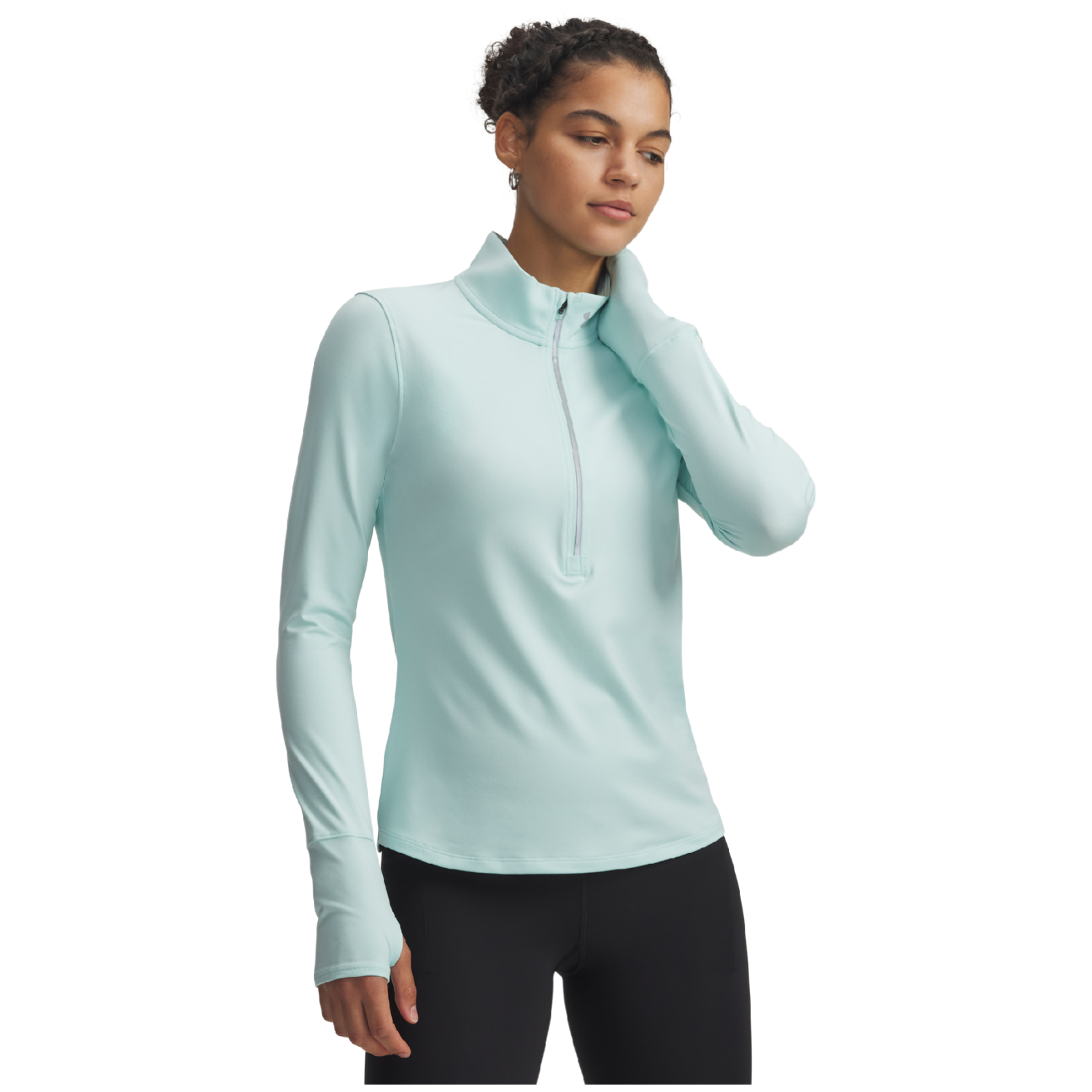 Koszulka damska Under Armour Launch Pro Half Zip Rozmiar: S / Kolor: jasnoniebieski