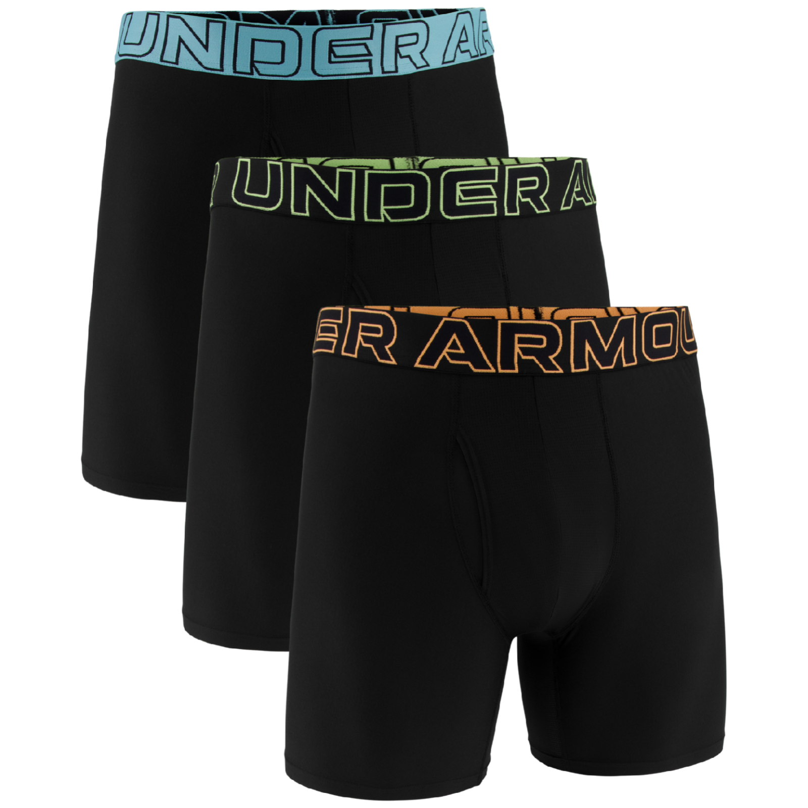 Męskie bokserki Under Armour Performance Tech - Solid 6 Rozmiar: M / Kolor: czarny/niebieski