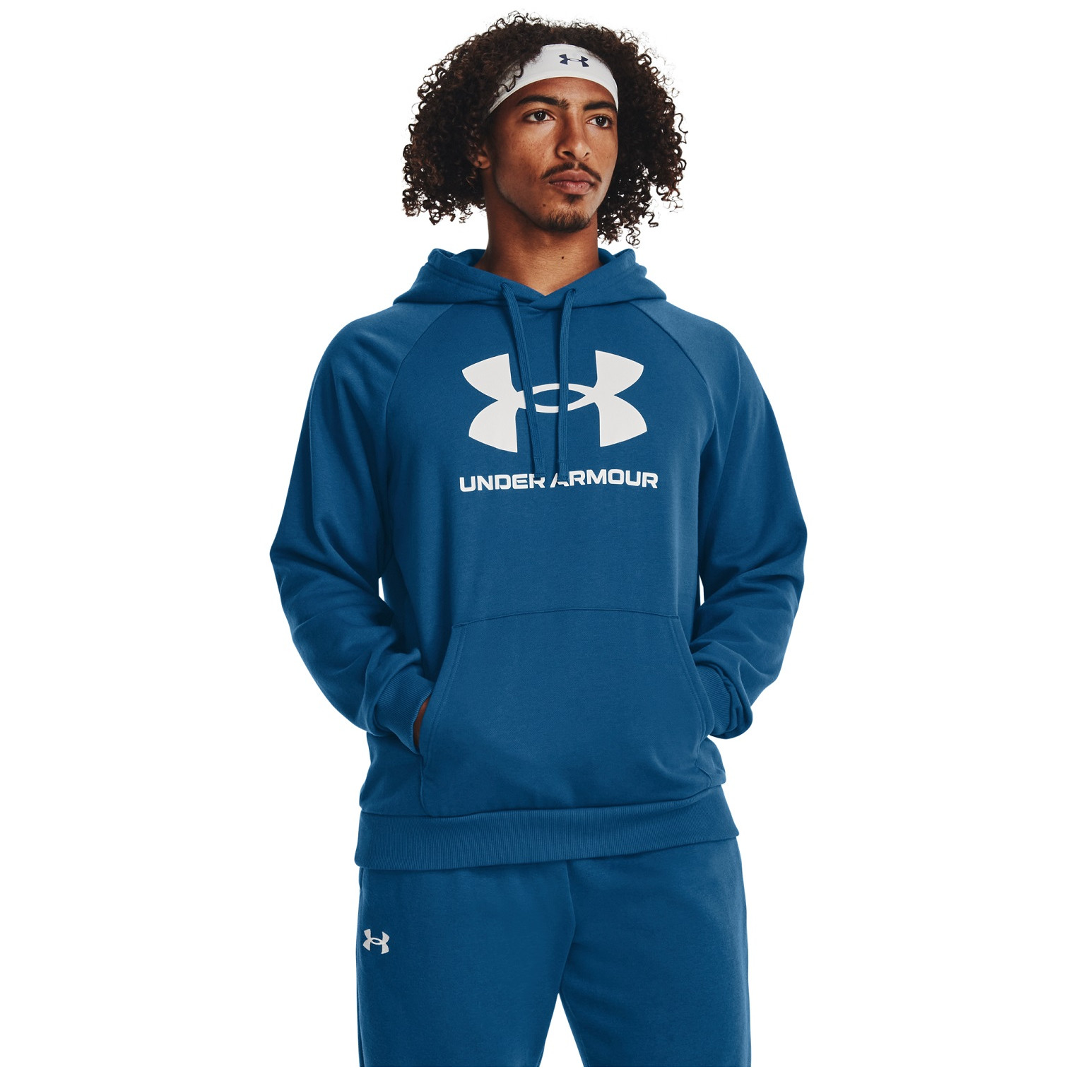 Męska bluza Under Armour Rival Fleece Logo HD Rozmiar: M / Kolor: czarny/biały