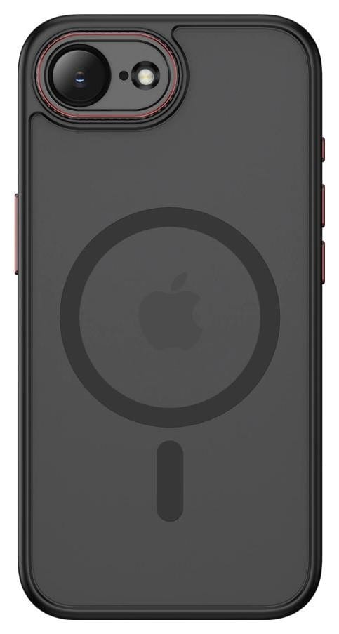 Tech-Protect Magcam Magsafe iPhone 16E / 17E matte black/red