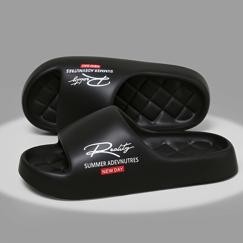 TEMU Modne i Bardzo Seksowne Kapcie EVA, Antypoślizgowe, Casualowe, Wzór w Kratę - Idealne do Użytku Wewnątrz/Na Zewnątrz, Plaża i Morze, Uniseks,