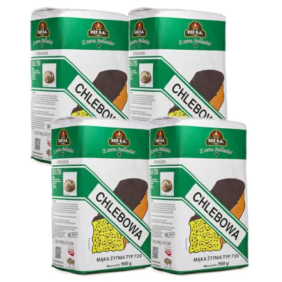 Pzz Mąka żytnia chlebowa, typ 720 Zestaw 3.6 kg