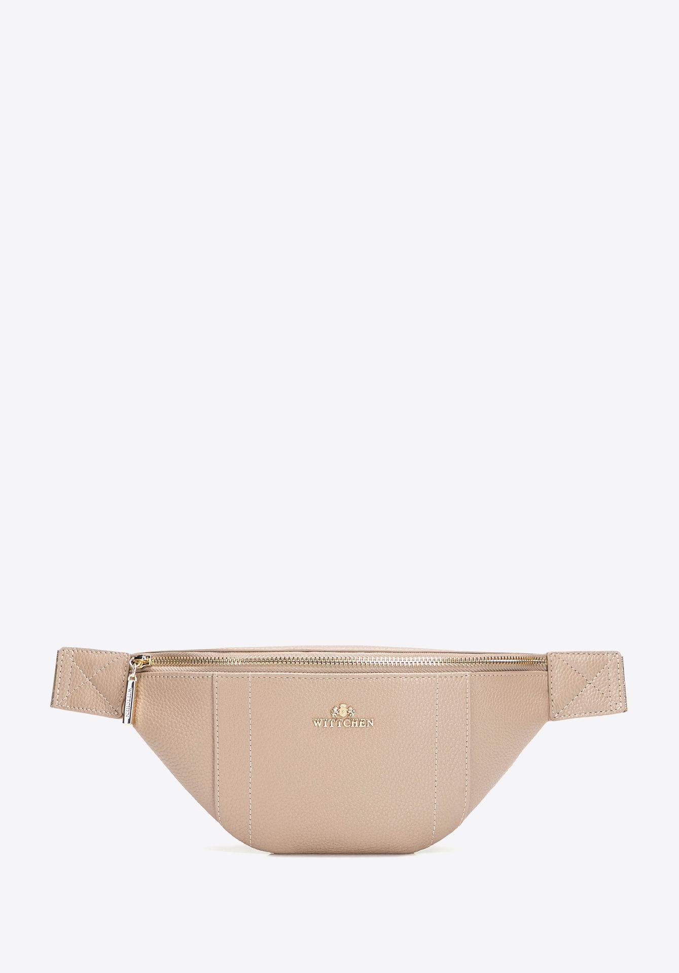 Torebka nerka ze skóry naturalnej beżowa