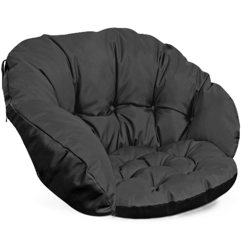 Poduszka ogrodowa Aio Factory wodoodporna bocianie gniazdo czarna 122x40 cm 1szt