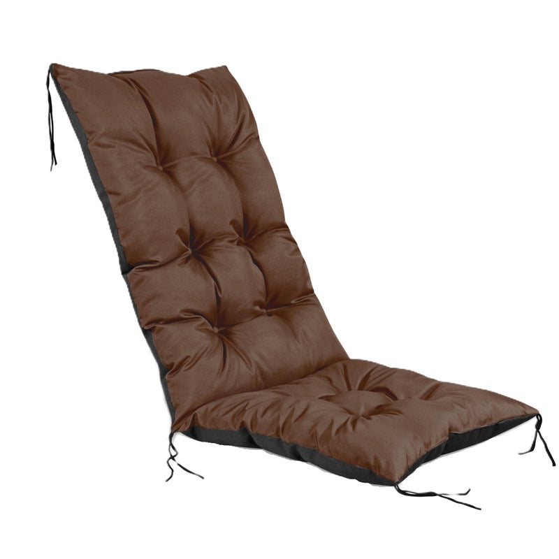 Poduszka ogrodowa Aio Factory wodoodporna na krzesło brązowa 50x50x80 cm 1szt