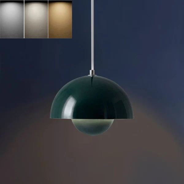 Żyrandol LED w stylu vintage, regulowana wysokość, lampa sufitowa do wnętrz,trzy temperatury barwowe,odpowiednia do sypialni, jadalni i salonu,zielony