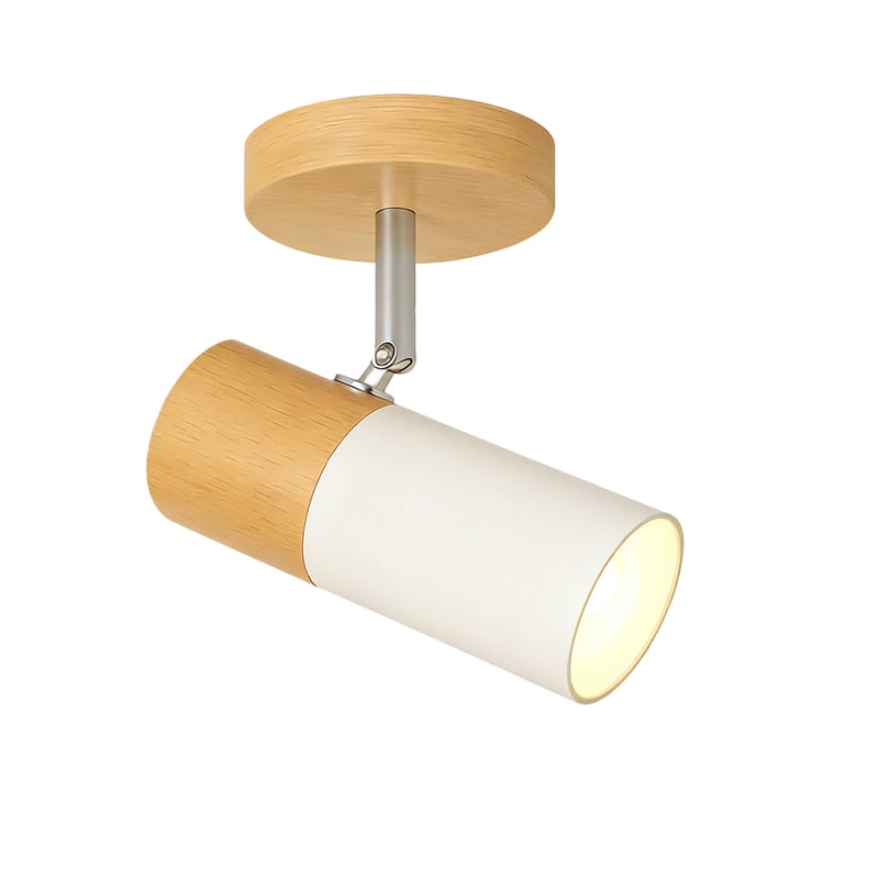 Plafon LED z żarówką, spot sufitowy z regulowanym kątem, nowoczesny żyrandol, spot LED do przedpokoju, światło naturalne 4500 K (biały)