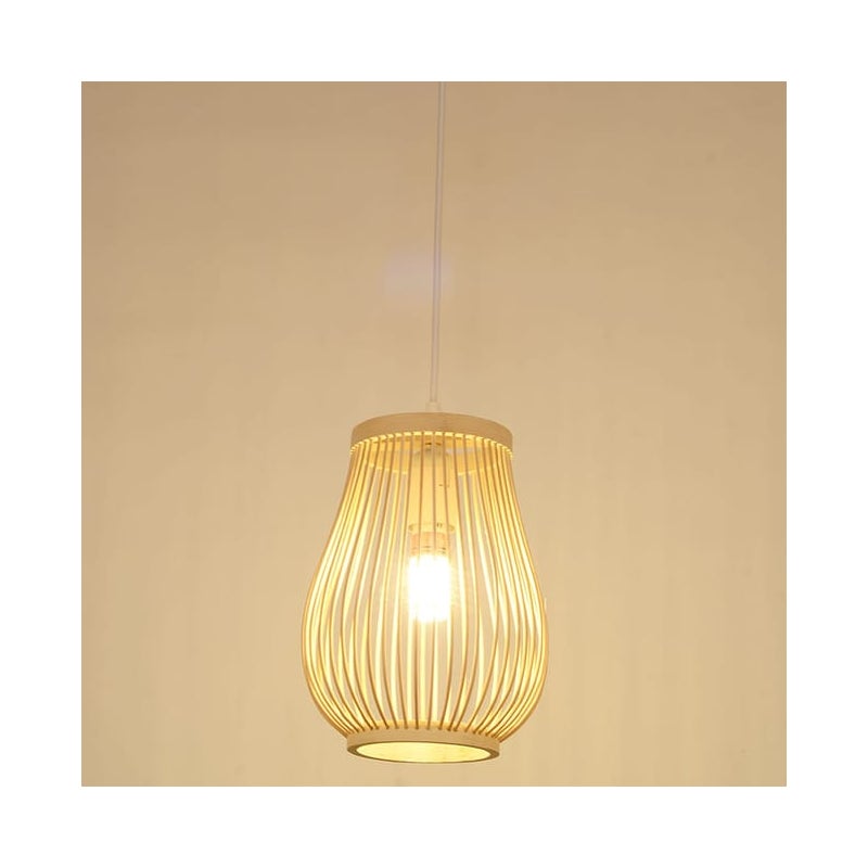 Żyrandol, Plafon, Rustykalna lampa wisząca, Lampy wiszące z żarówką, Ciepłe światło 3000K, Regulowana wysokość, φ20cm
