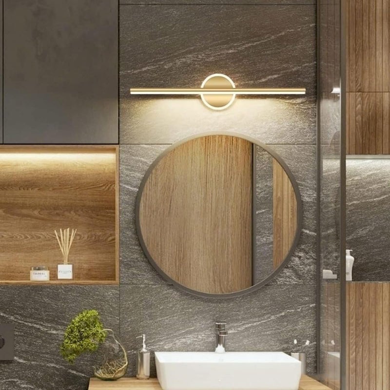 Lampa Lustro Toaletka 60cm - Oświetlenie LED 10W, ciepłe światło - Kinkiet do łazienki - Idealna do lustra, szafki, hotelu i garderoby