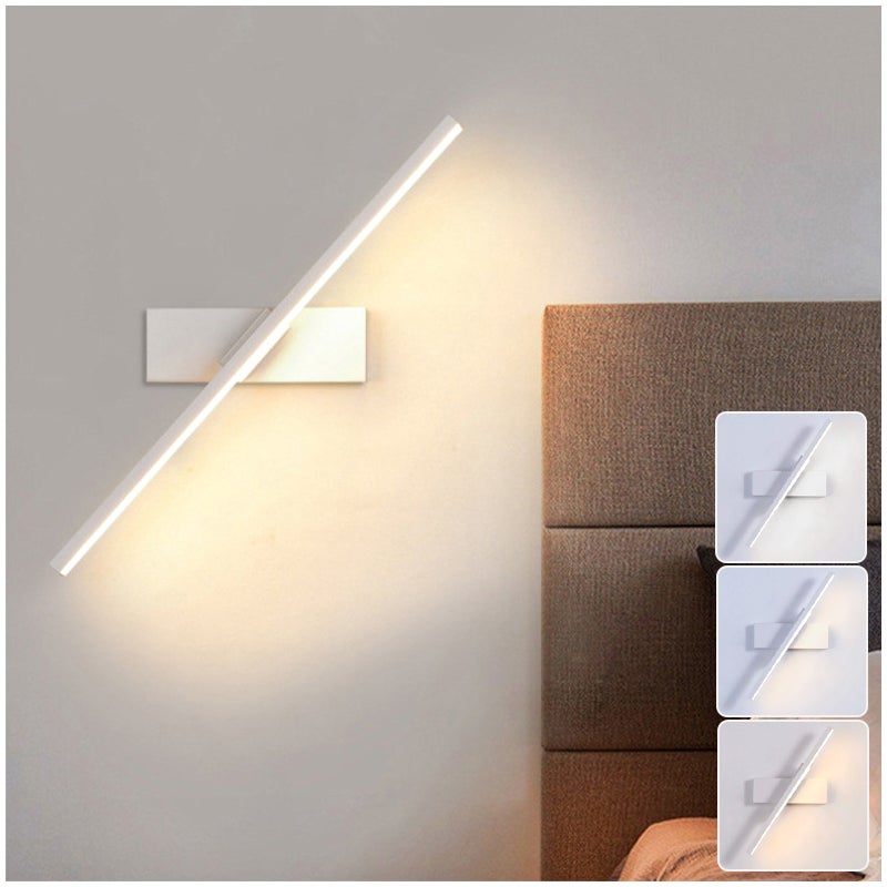 Kinkiet LED 50 cm, lampa łazienkowa, oświetlenie lustra, lampka nocna z regulowanym kątem, 3 regulowane temperatury barwowe