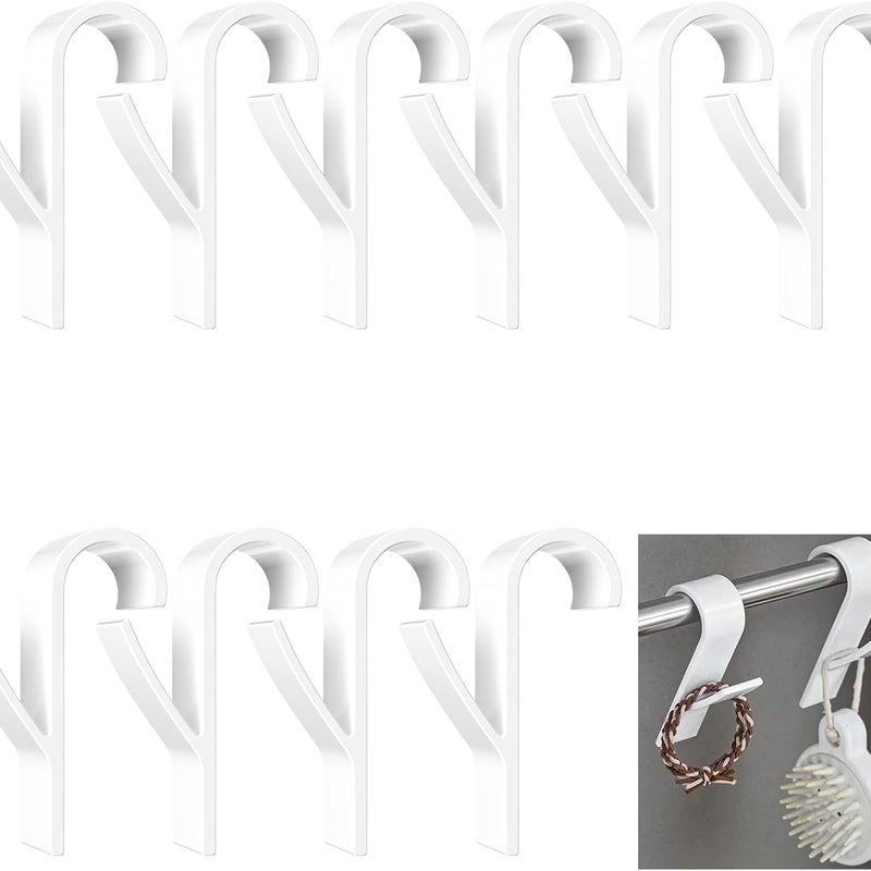Okrągły haczyk do grzejnika 12 sztuk, haczyk na suszarkę do ręczników, do wszystkich standardowych grzejników, zdejmowany (biały)