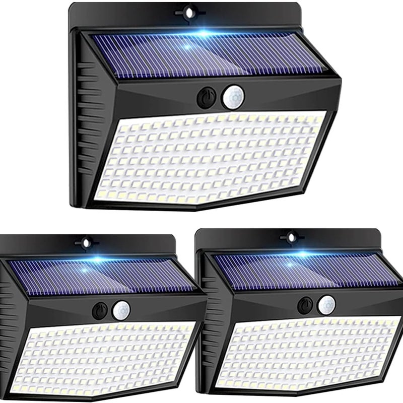 Zewnętrzna Lampa Solarna z Czujnikiem Ruchu Zestaw sztuk po LED Wodoodporna Zewnętrzna Lampa Solarna Bezprzewodowa Tryby Reflektor LED Solarny
