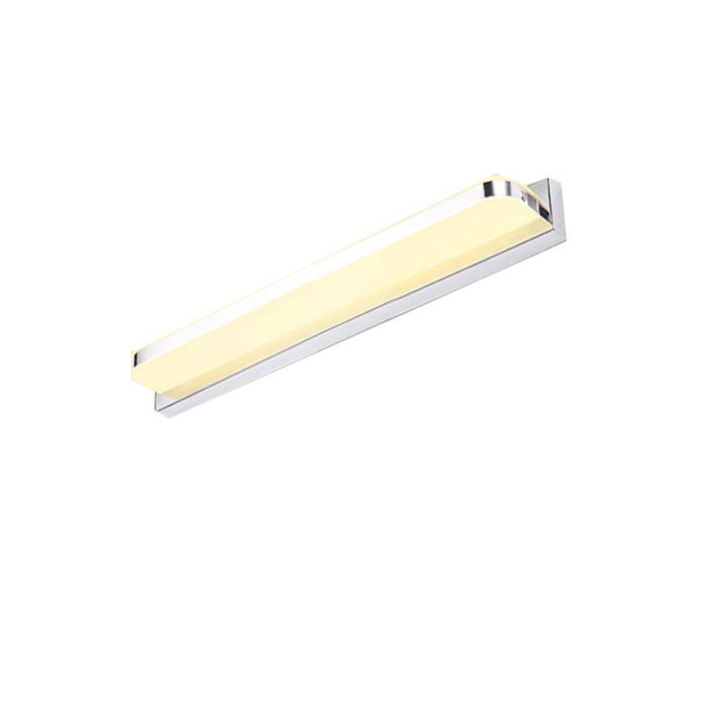 Lampa lustrzana łazienkowa 9 W 42 cm – kinkiet nad lustro – kinkiet LED do szafki, ciepłe światło (srebrny)