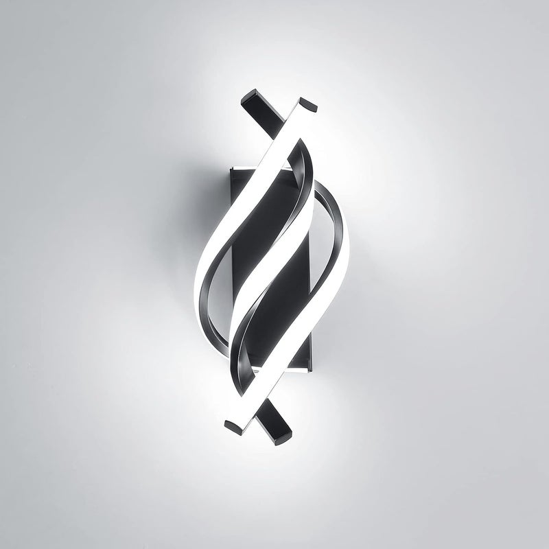 Nowoczesny kinkiet LED o łukowatym designie, kinkiet z białym światłem, odpowiedni do sypialni, salonu